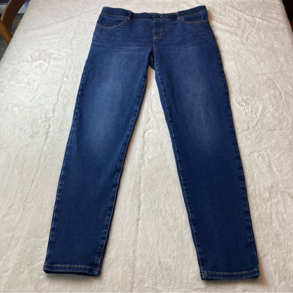 Betabrand 4 Pocket Yoga Denim Pull On Jeans Size Large Long